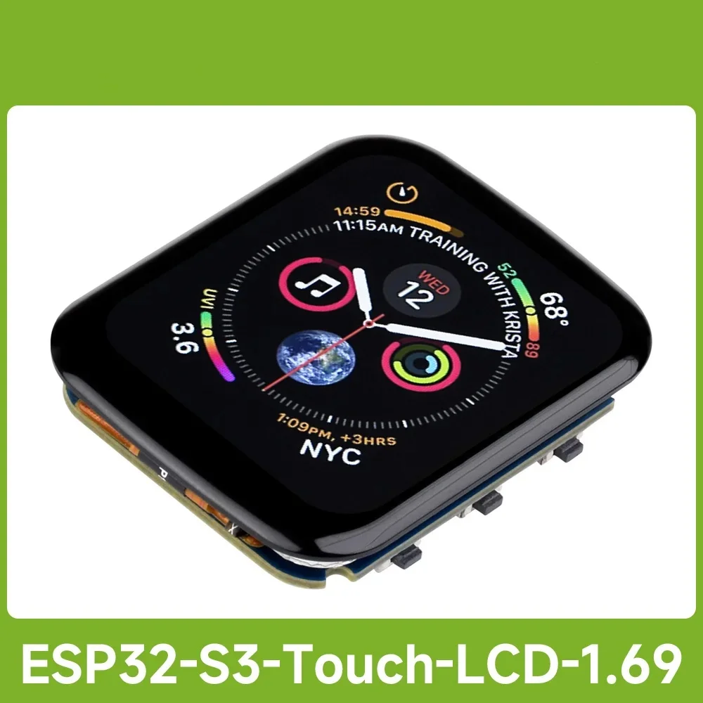 waveshare-esp32-s3-169インチ-タッチディスプレイ開発ボード、240×280ピクセル、esp32-s3搭載マイクロlcdディスプレイ、arduino対応。