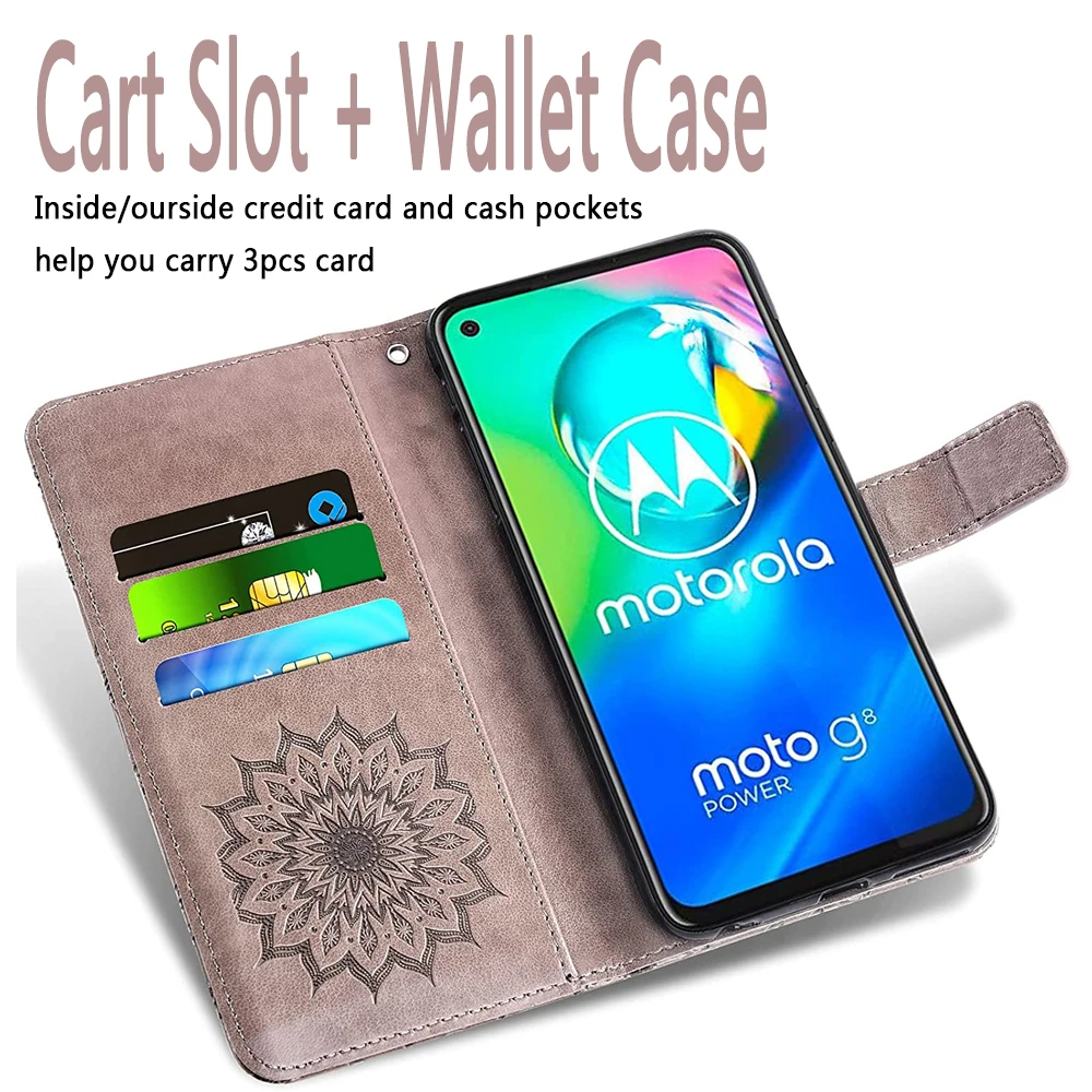 Phone Case For Motorola Moto G9 G8 Plus Power G7 G6 G5 G4 G5S G Fast Stylus Power G9 Plus Play Luxury Flip Leather Wallet Cover