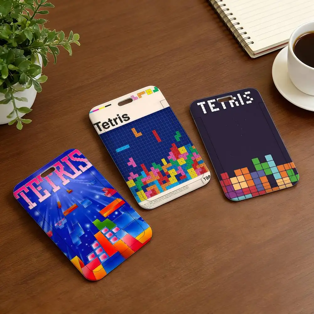 

Чехол-держатель для карт Game T-Tetris B-Block, обложка для студенческой/автобусной карты, держатель для ID-бейджа с ремешком