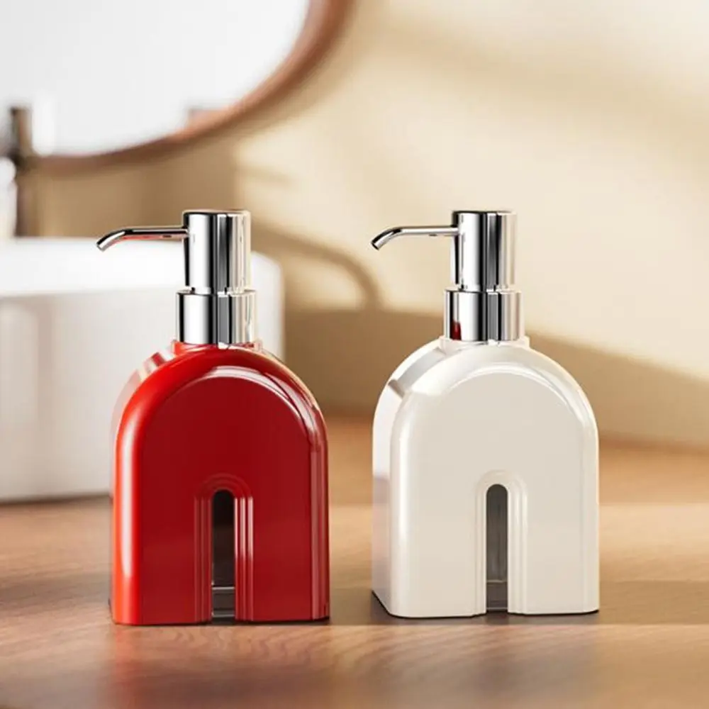 Multifunctional Plastic Shower Gel Shampoo Bubbler 400ml Refillable Hand Wash Bubbler Pump Style Empty Soap Dispenser Hotel
