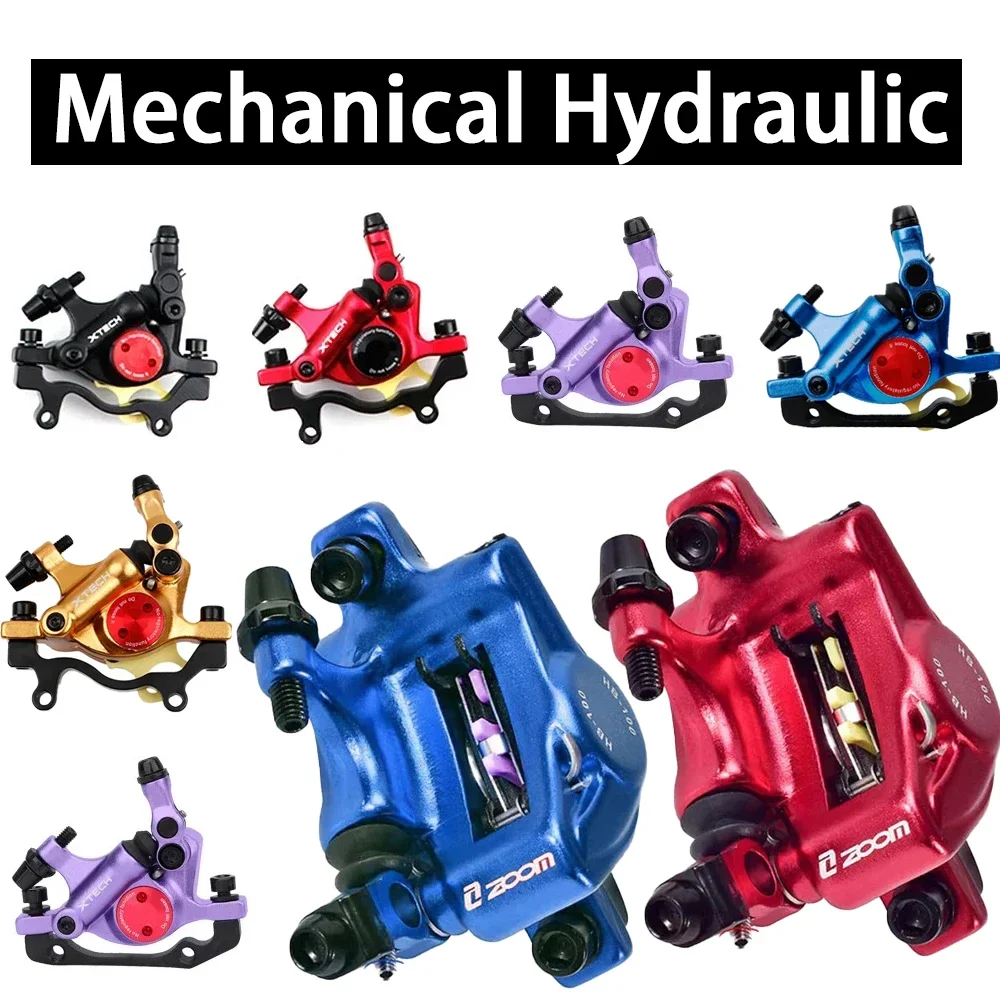 ZOOM XTECH HB100 Механический суппорт дискового тормоза 2-поршневой тормозной суппорт Комплект гидравлического велосипеда Задний передний Mtb Электрический велосипед