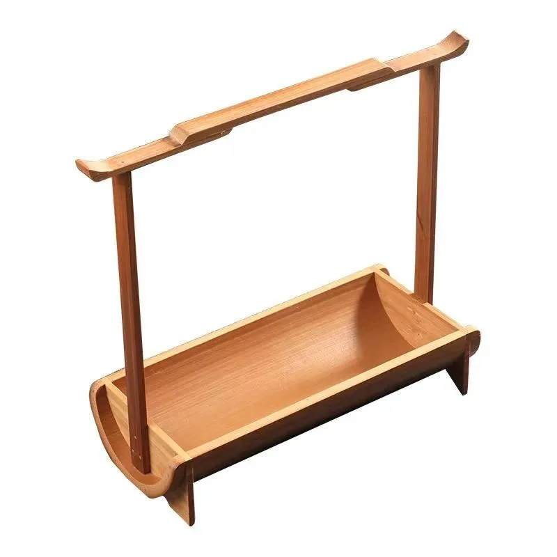 for Retro retro Chinese rectangular light luxury refreshment tray fruit dessert tray creative home storage basket