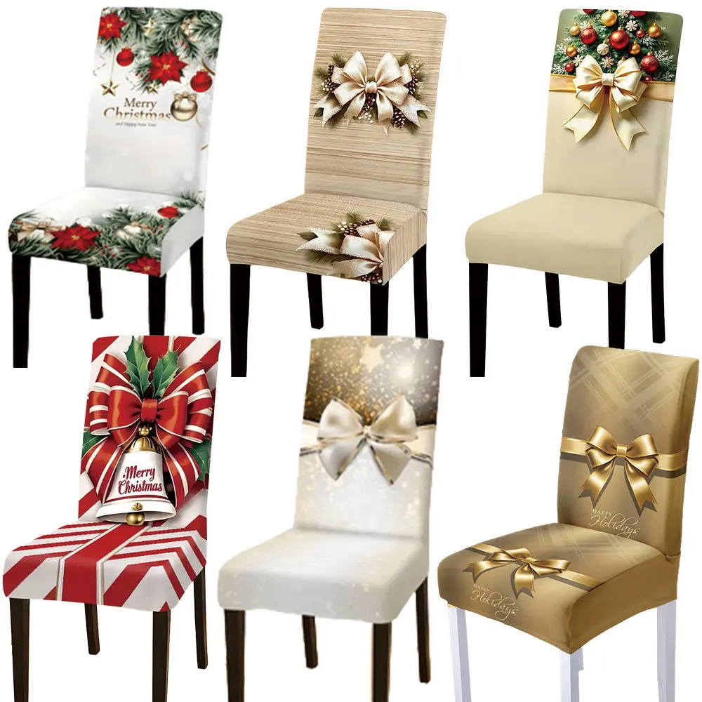 

Christmas chair cover, household dust-proof dining chair cover, festive atmosphere decoration, Christmas decoration