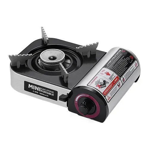 Imagen 2 del producto Estufa de casete para uso exterior y doméstico, mini, portátil, adecuada para olla caliente, camping y barbacoa al aire libre