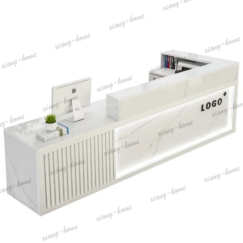 Factory Direct Modern Luxury Reception Desks Corner Company Hairdressing Beauty Salon Reception Desks Business Office Furniture