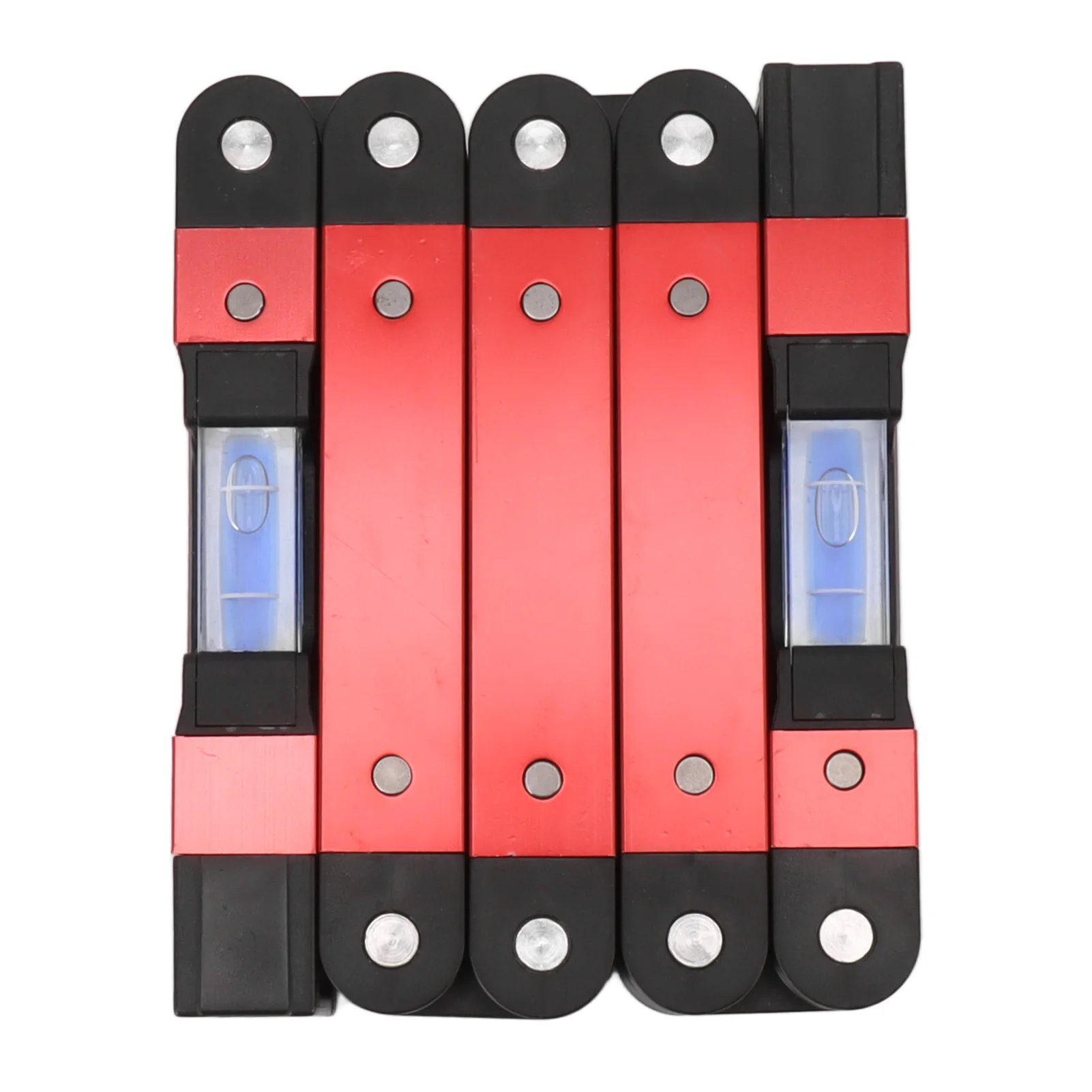 Foldable Level Measuring Tool 28in Multifunction Multi Angle Woodworking Accurate Magnetic 4 Level Bubbles