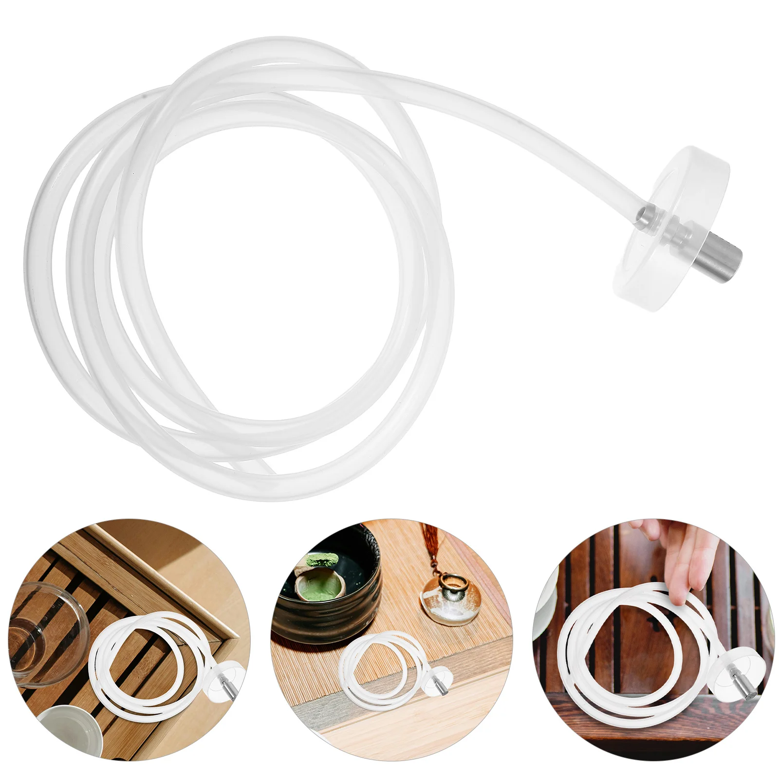 

1.5m Food Grade Silicone Hose Drinking Water Filter Tube Weight Block Flexible Gallon Pump Tea Set Dispensers