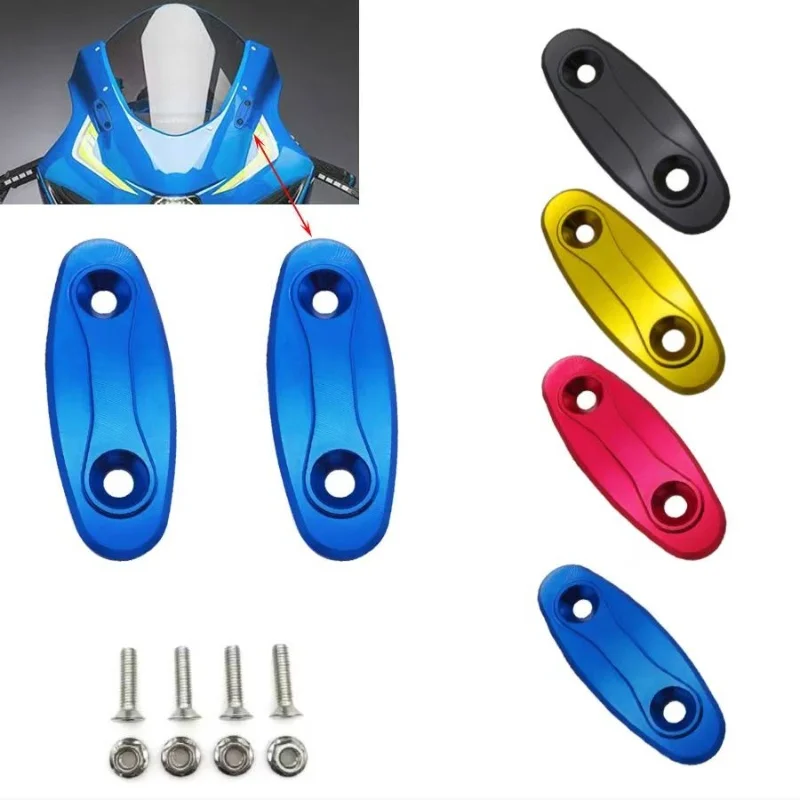 For Suzuki GSXR 600 750 1000 GSX-R 2015 2016 motorcycle rearview mirror base cover windshield drive eliminator mirror hole cover