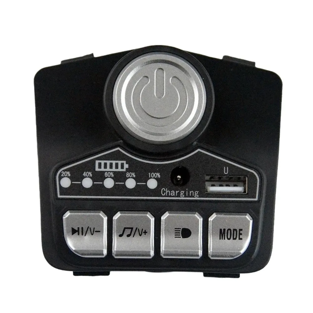 Kid's Electric Motorcycle Control Mainboard HB12V Vehicle Music Player Replacement Part ABS Central Control Panel for Ride-On
