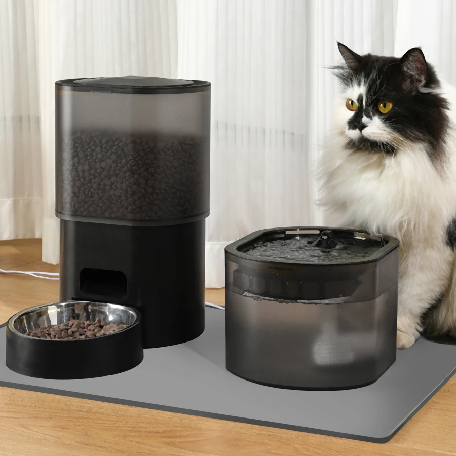 Automatic Cat Feeder Pet Water feeder Smart WiFi Cat Food Dispenser Remote Control Auto Feeder For Cat Dog Dry Food Suit