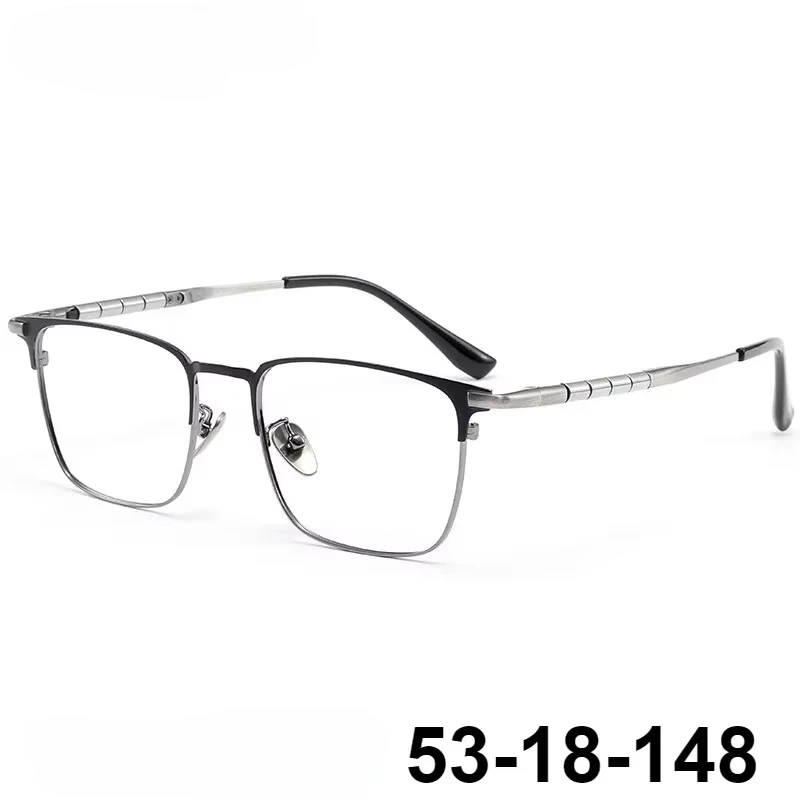 

2025 Ultra Light Titanium Eyeglasses Men Glasses Frames Prescription Business Eyewear Full Rim 98271