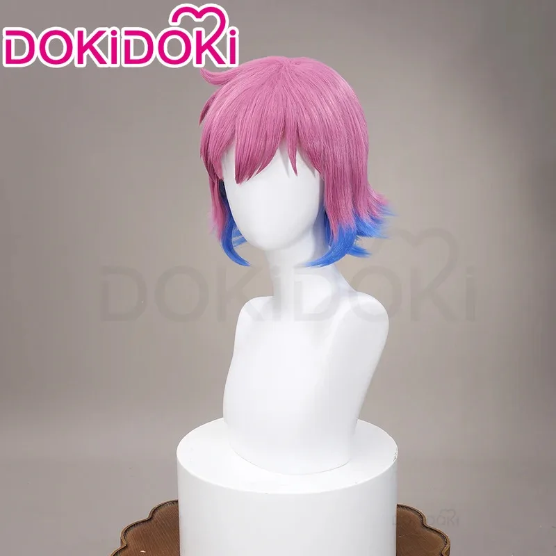 LQIN STOCK Ramona الزهور شعر مستعار أنيمي سكوت الحاج يأخذ شعر مستعار تأثيري DokiDoki 35 سنتيمتر الشعر القصير Ramona الزهور تأثيري الحرة Ca