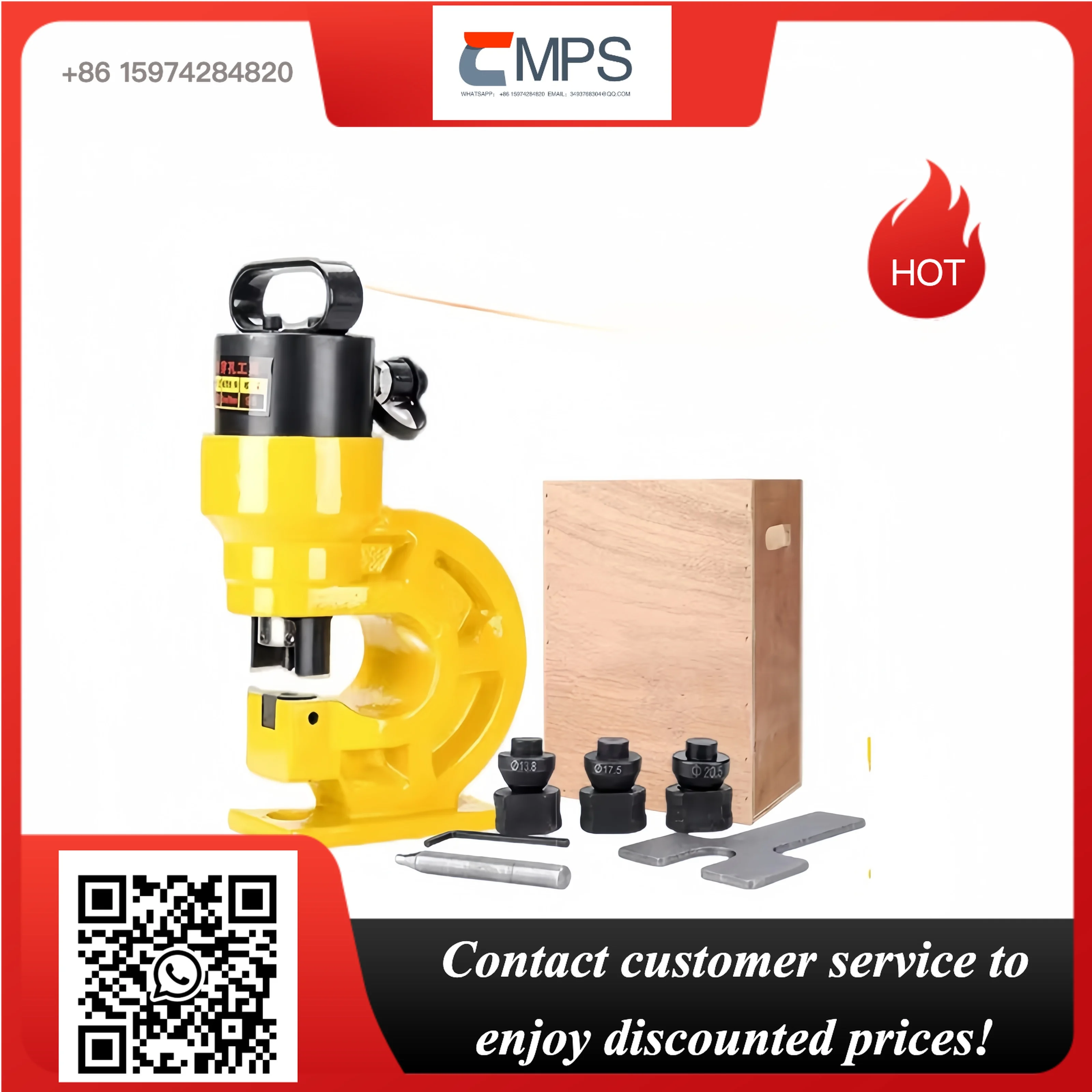 CH-60/CH-70 Hydraulic Tools for Punching Holes 31T Hole Digger Force Puncher Smooth Iron Plate Copper Bar Compatible Aluminum