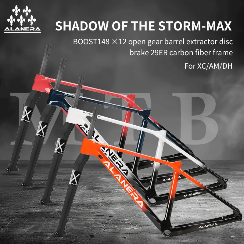 

Carbon MTB Frame 29er Boost 148x12 Bike Bicycle Frame open gear barrel extractor disc brake carbon fiber frame