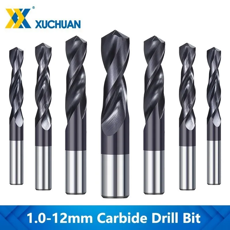 Wiertło z węglika 1.0-12mm wiertła spiralne VAPO powlekane stalą wolframową wiertła do tokarka CNC