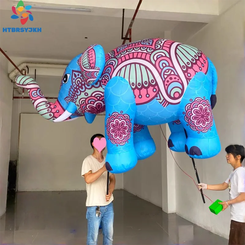 Giant Inflatable Outdoor walking celebration decorations, giant inflatable elephants, animal mascots, customizable models