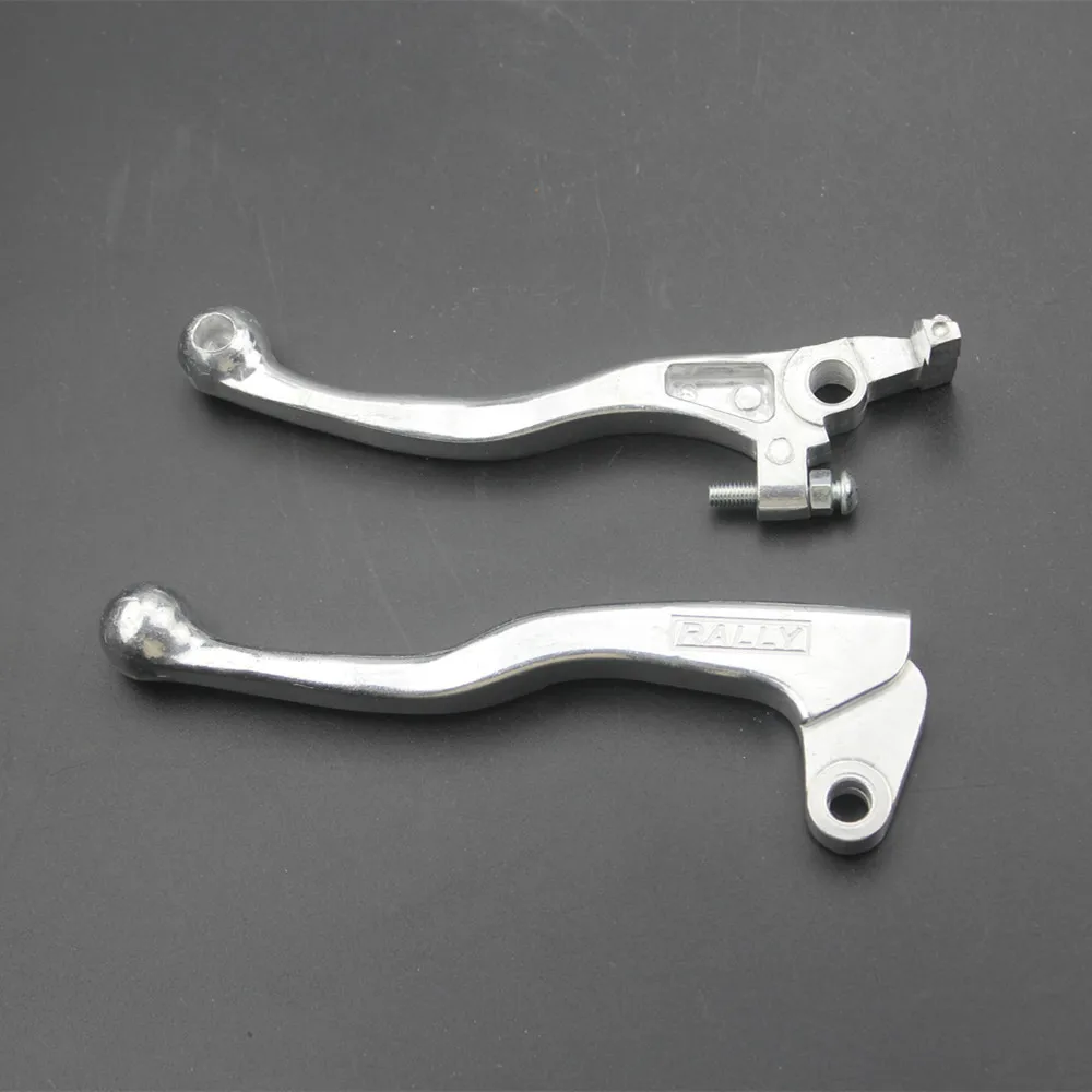 Pair Chrome Motorcycle Brake Clutch Lever Handle For Suzuki DR250 650 DRZ400