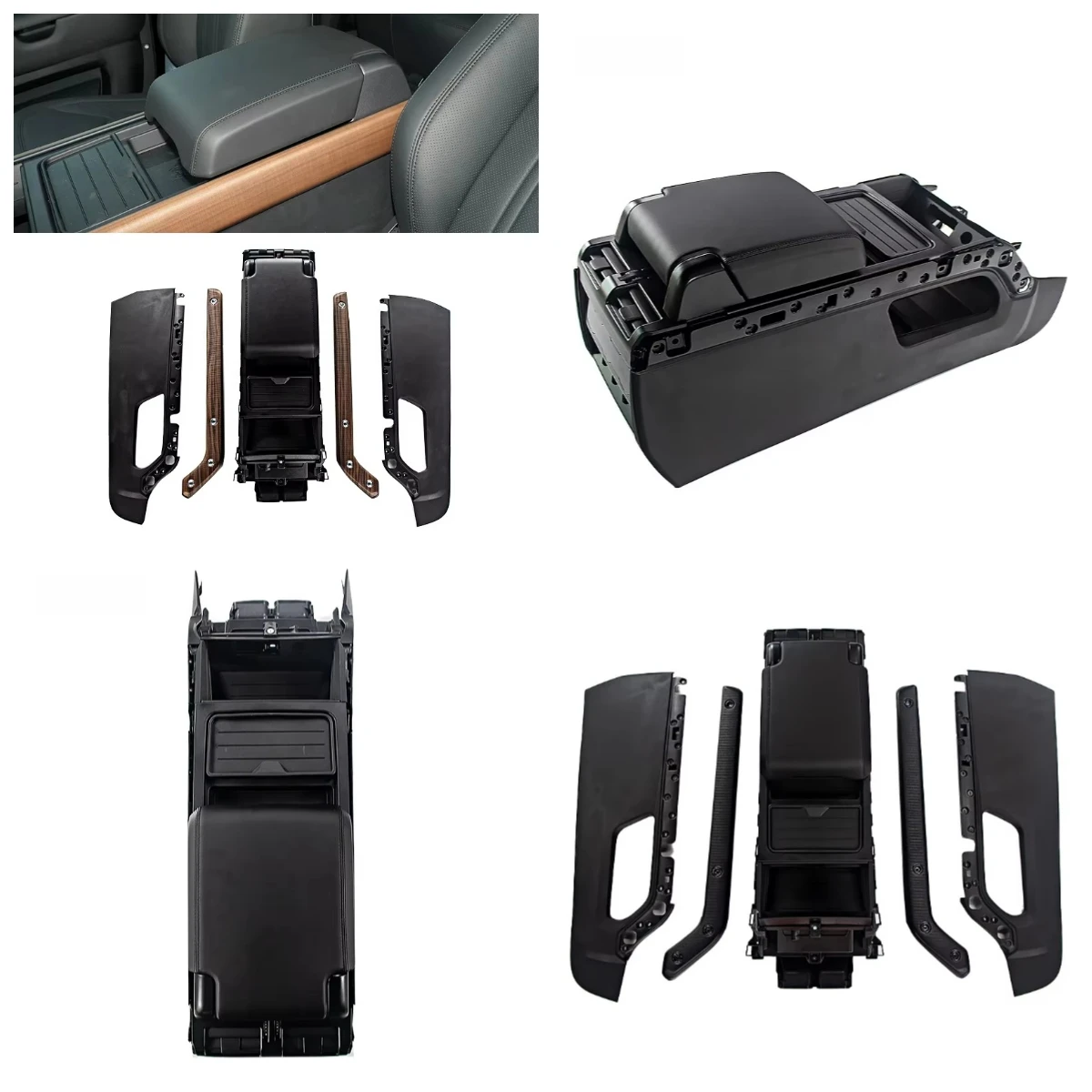 

Suitable for 2020-2026 Defender Retrofit Upgrade Central Control Armrest Box Glove Box Saddle Peach Wood Carbon Fiber