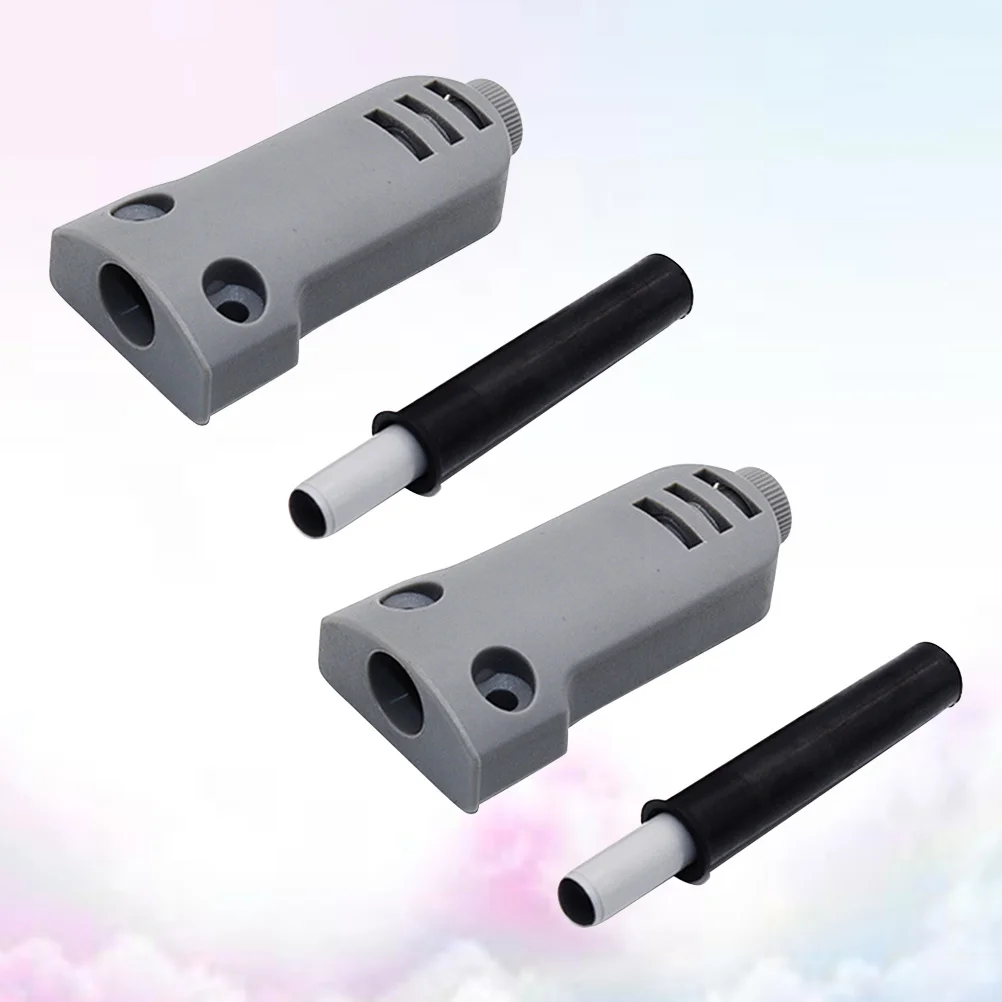 

2pcs Heavy Damper Cabinet Buffer Door Stopper With Anti-Collision Silicone Pad For Wardrobe Drawer Closure Abs Impact Resistance
