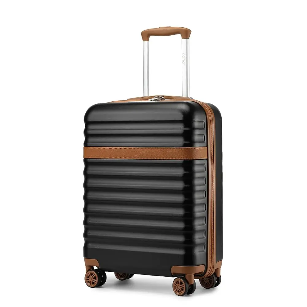 KONO ABS + PC harde koffer met 4 wielen, TSA slot trolley handbagage/koffer (55/65/75cm)