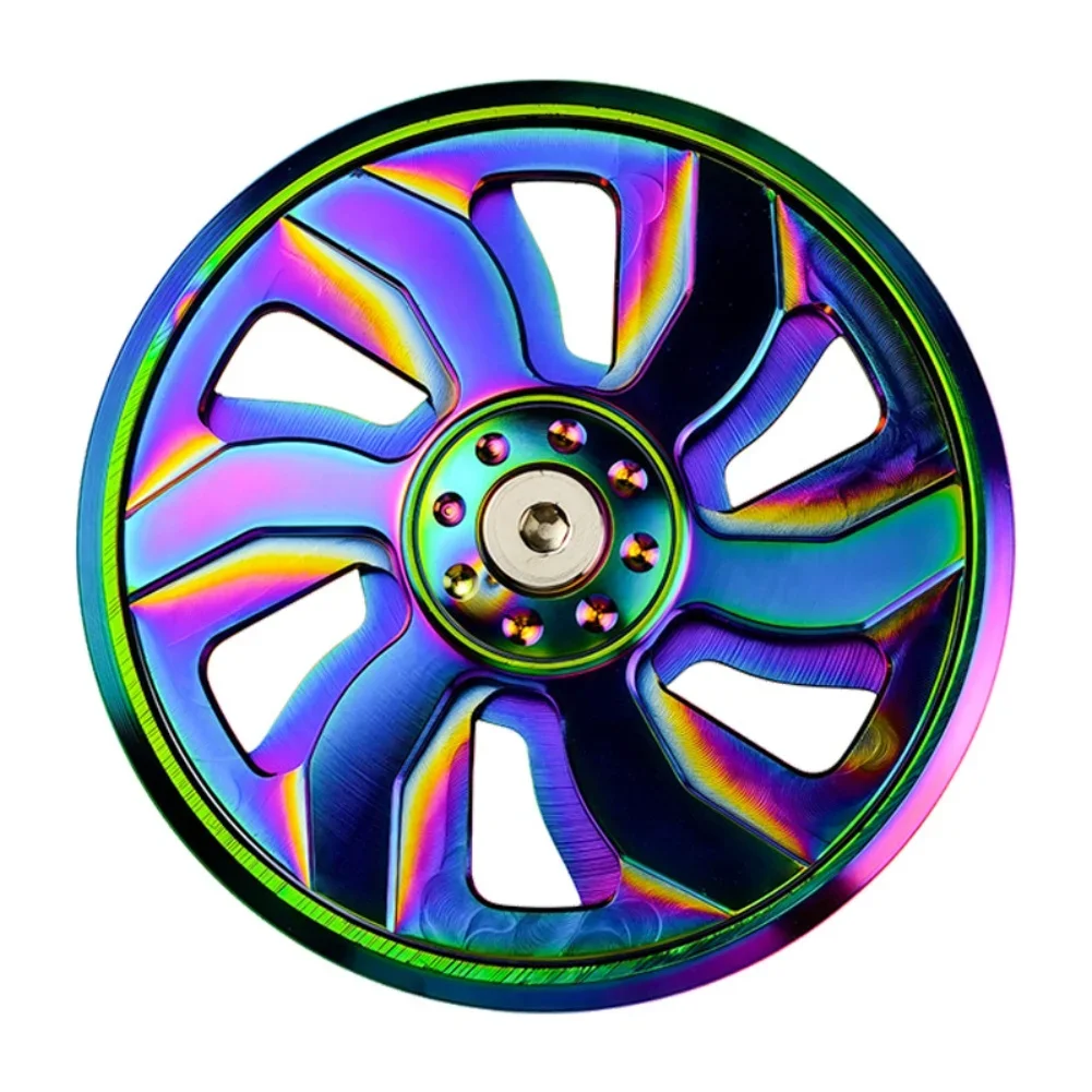 

Motorcycle Engine Cooling Decorative Fan Cover Accessories Colorful Rotating Cooling Fan Cover Aluminum Alloy