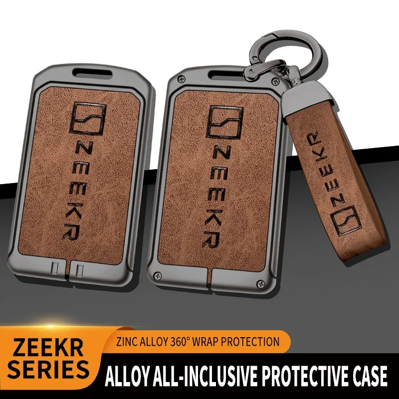 Zinc Alloy Car Key Cover Case for Extremely Krypton 001 007 009 ZEEKR X NFC Truck Key Remote Keychain Accessories