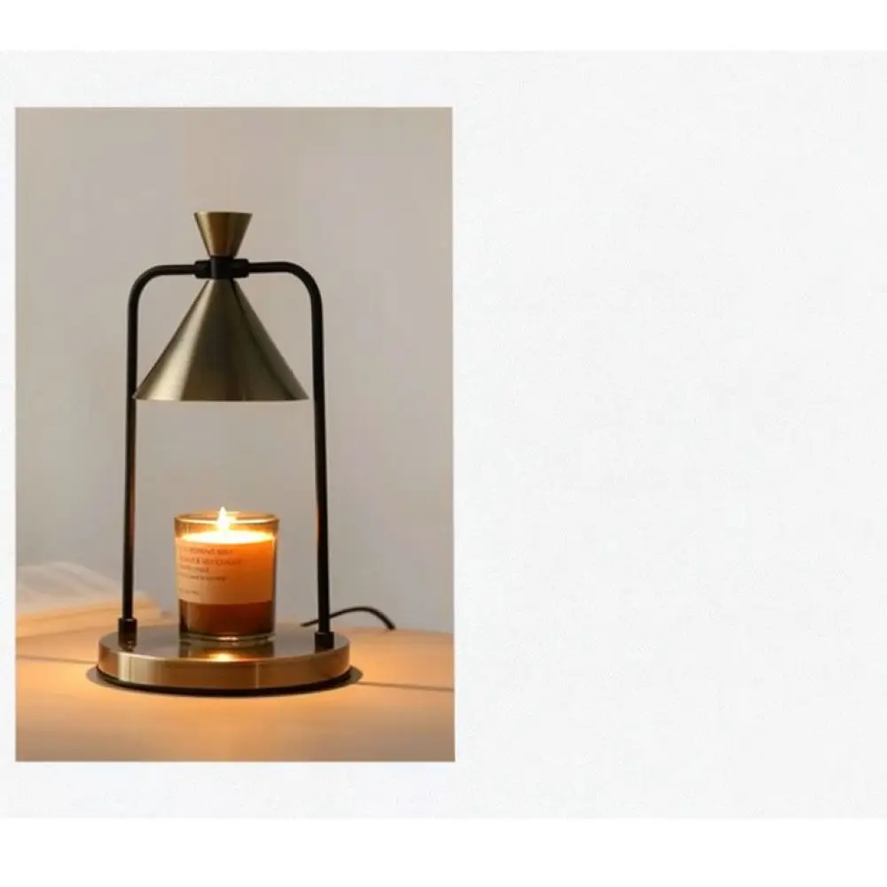 Vintage Electric Candle Warmer Lamp Dimmable Timer Fragrance Melter Bedside Decorative Ambient Light For Home