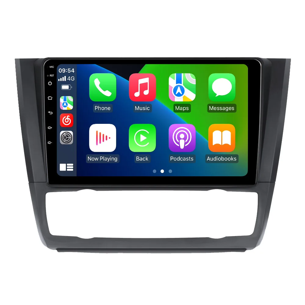 2Din CarPlay Autoradio Voor BMW 1 Serie E87 E81 E82 E88 2004 2005-2011 Android 14 Auto DVR Monitor Achteruitrijcamera Mediaspeler - afbeelding 2