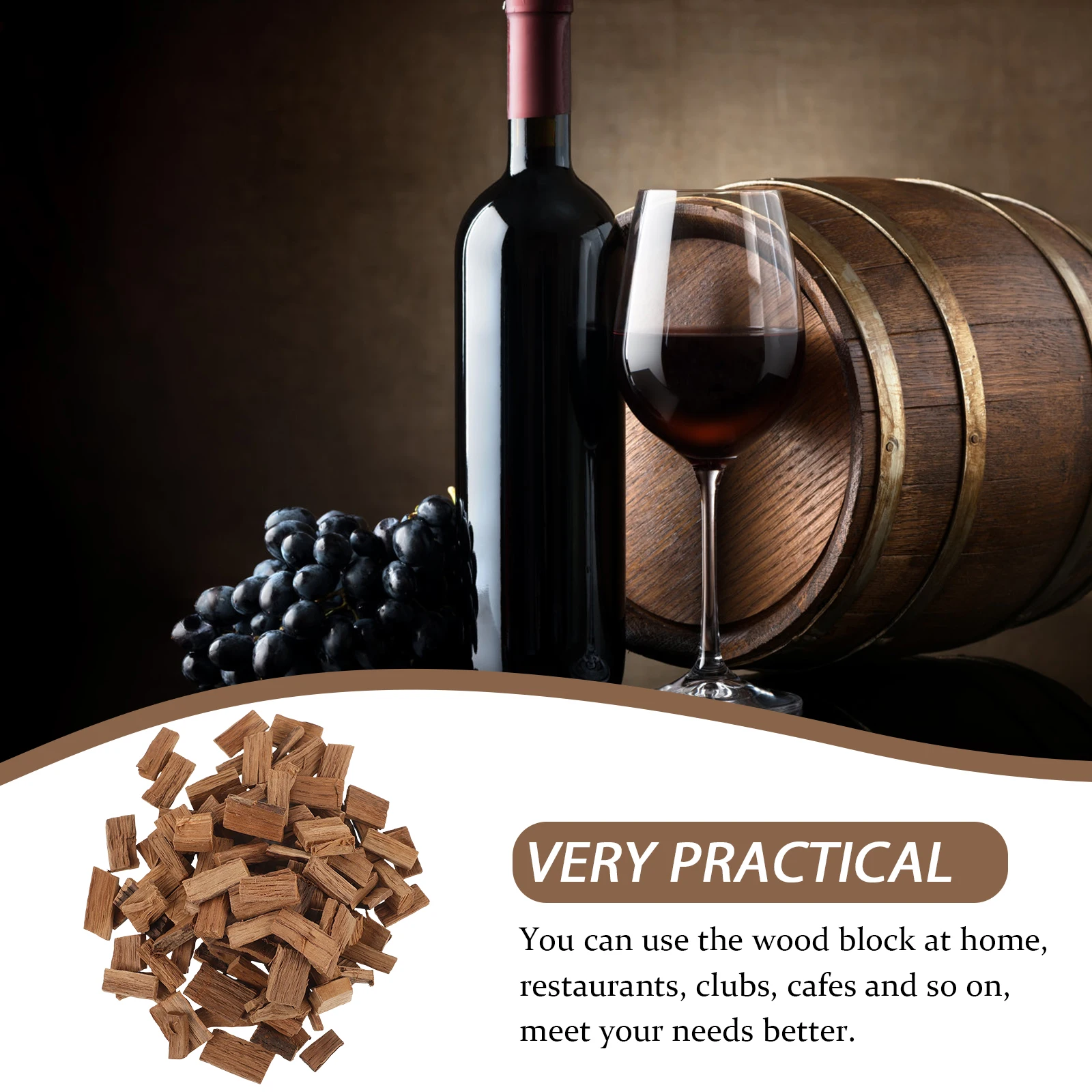 

Oak Chips for Home Brewing Toasted French Oak Pieces Enhance Red Wood Supplies Kitchen Bar Tools