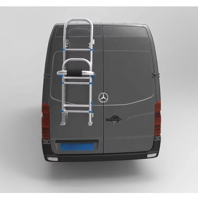 Safety folding camper RV RV RV ladder with anti-theft device anti-theft lock