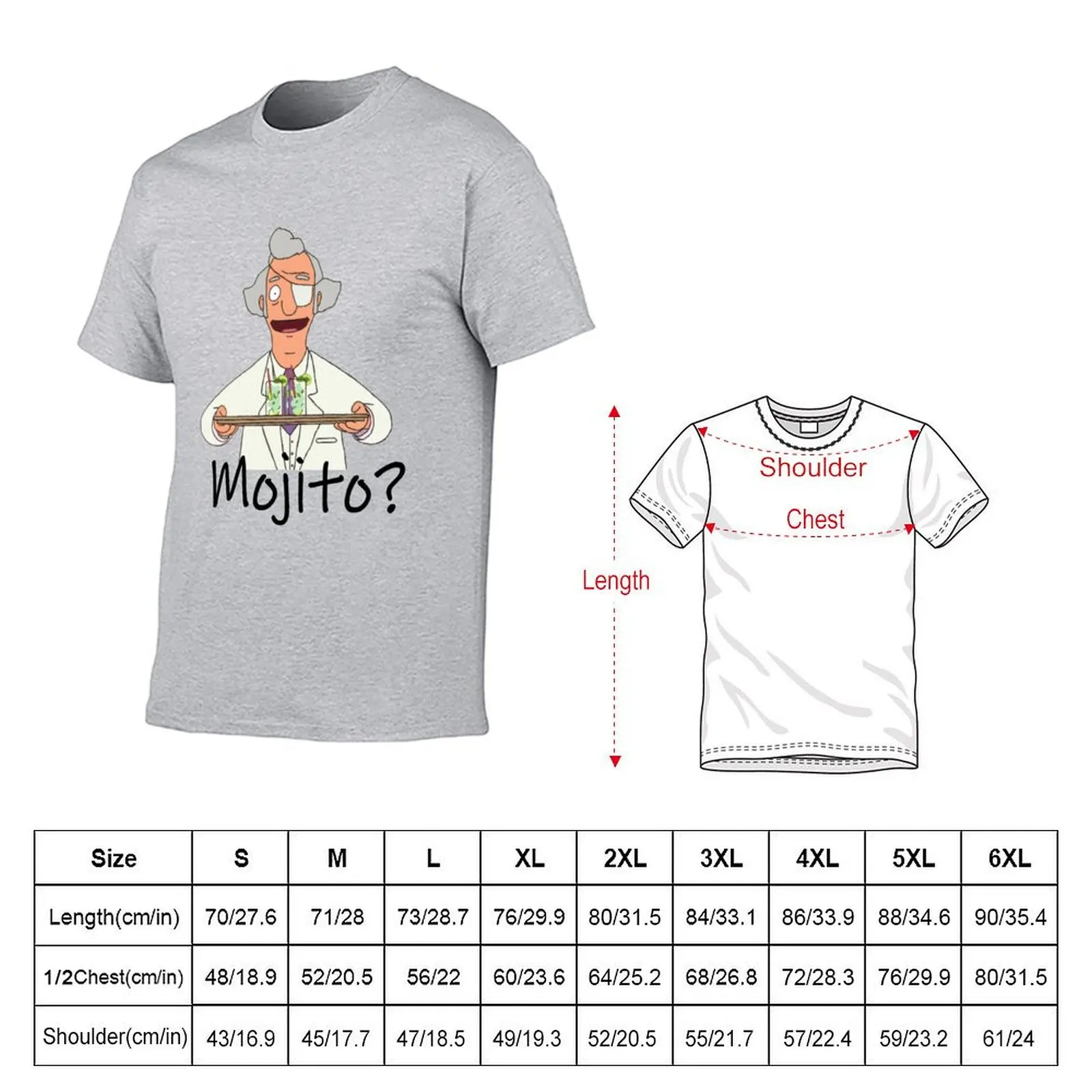 MR FISCHOEDER MOJITO T-shirt kawaii clothes Blouse for a boy mens graphic t-shirts hip hop