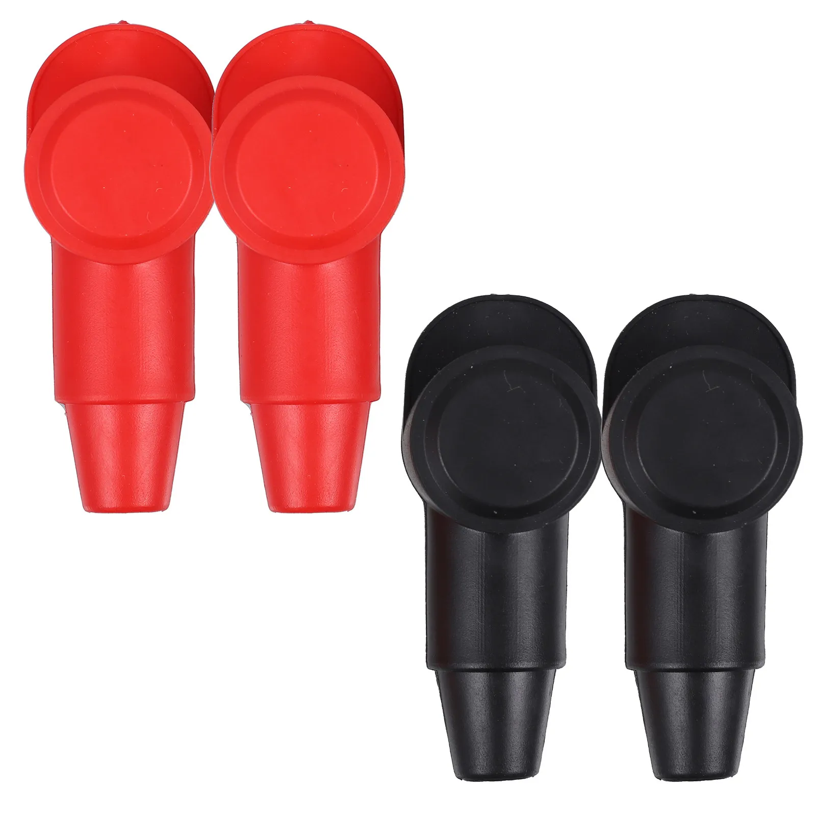 

4Pcs Battery Terminal Protector Fireproof PVC Covers Battery Terminal Caps Protection Kit for Auto Marine Boat Rv