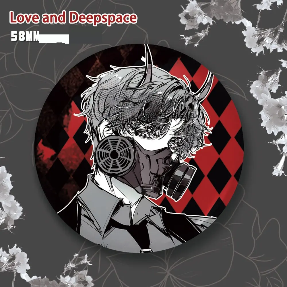 58 мм игра Love and Deepspace Xavier Sylus Qin Che косплей значок булавка SPTE жесть Broe Pin SPTE жестяная брошь ﻿   Опора
