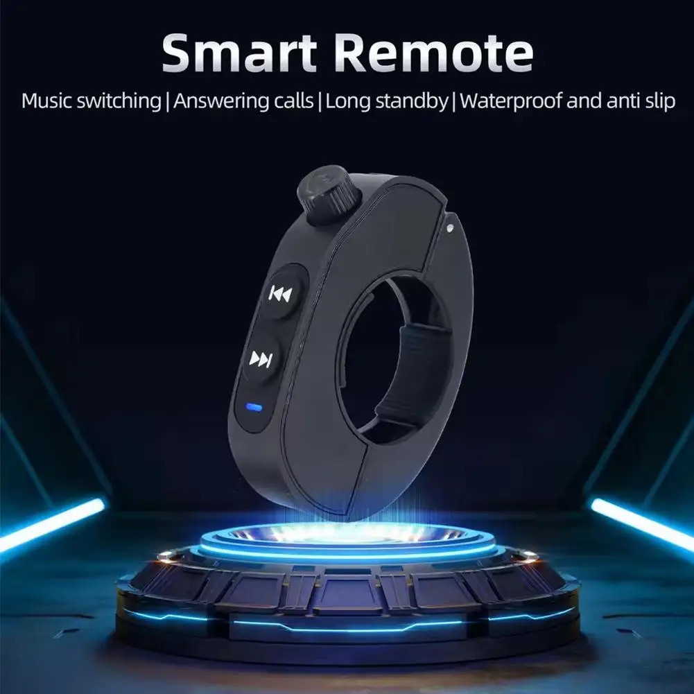 

Motorcycle Handlebar Control Bluetooth-compatible Hands-free Contrl Remote Control Calls Handlebar Media Waterproof Type-c Z7V4