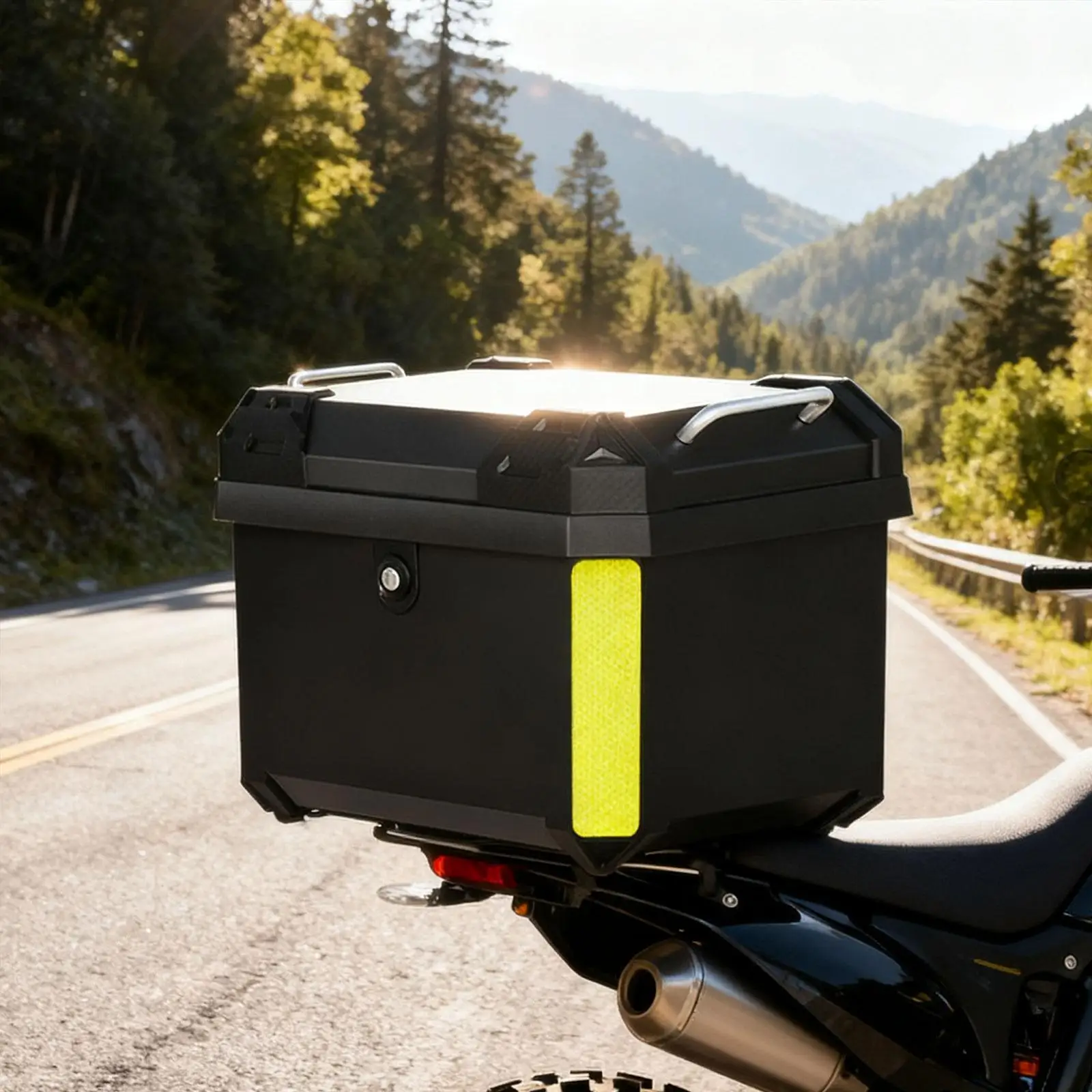 

Мотоциклетный кофр 45 л, нержавеющий, устойчивый, универсальный, с защитой от кражи, пылезащитный, для путешествий и аксессуаров для мотоциклов