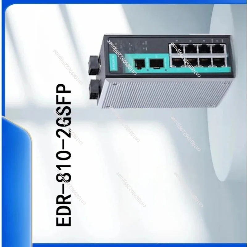 EDR-810-2GSFP Industrial Router Switch 8 Port Ethernet Switch With 2pcs 1000Base SFP Fiber Slots