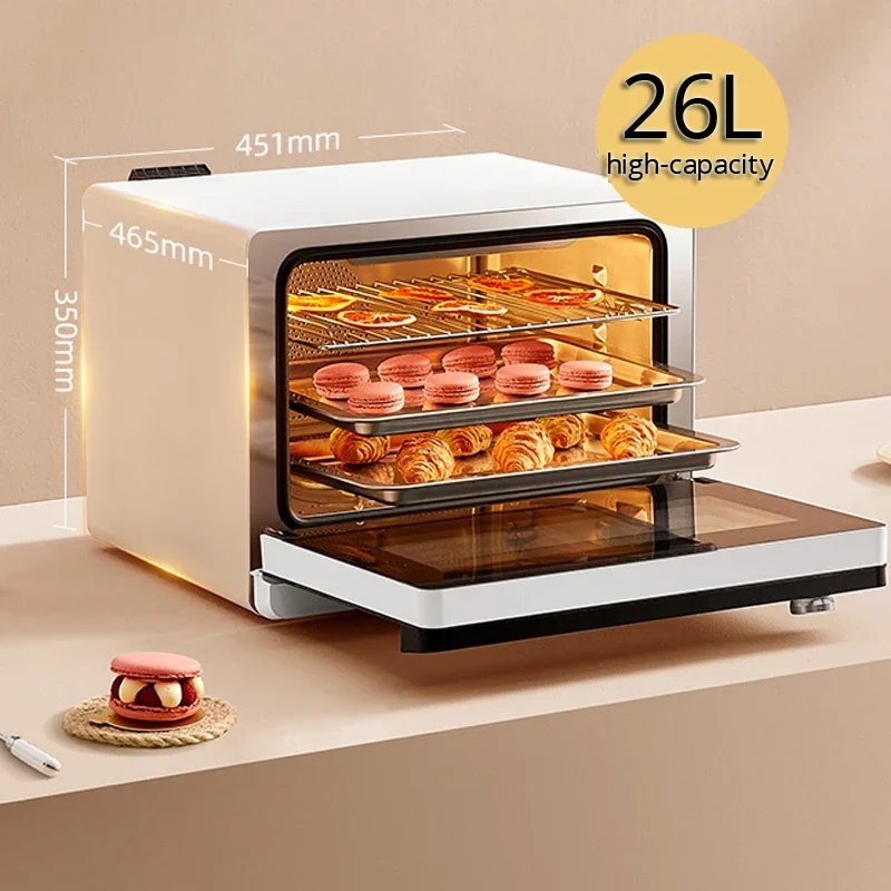 Forno a vapor elétrico com grelha, Kitchen Food Steamer, Mesa AIO, Multi-funcional, 26L