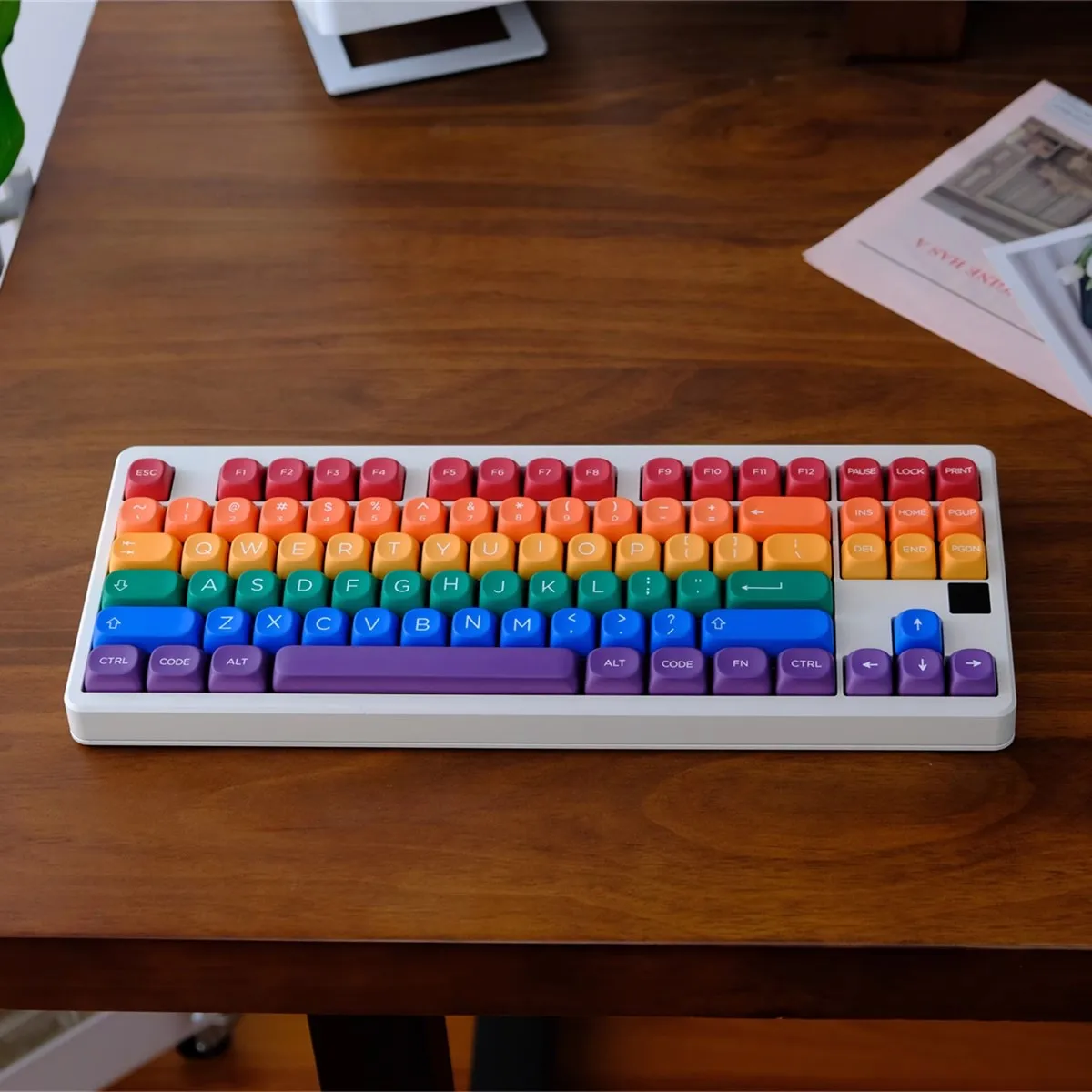 Imagem -05 - Gmk Pride Keycaps Grupo Pbt Sublimação Dye à Prova de Luz Perfil Moa Keycap para 61 64 68 84 87 96 980 104 108 126 Chaves