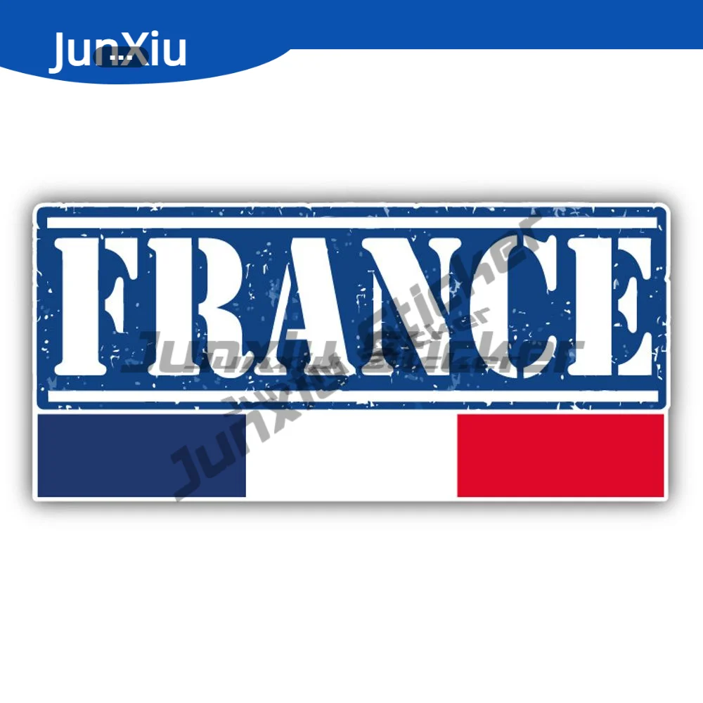 

France Travel Stamp Sticker Truck Pickup Car Front Windshield Bumper Decal Waterproof Anti Scratch Exterior Custom Decals PVC