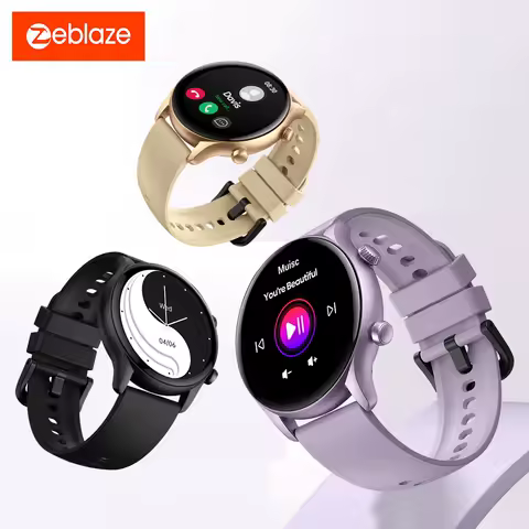 New Zeblaze Btalk 3 Plus Voice Calling Smart Watch 1.39'' Large HD Color Display Fitness Tracking Smartwatch for Men and Ladies