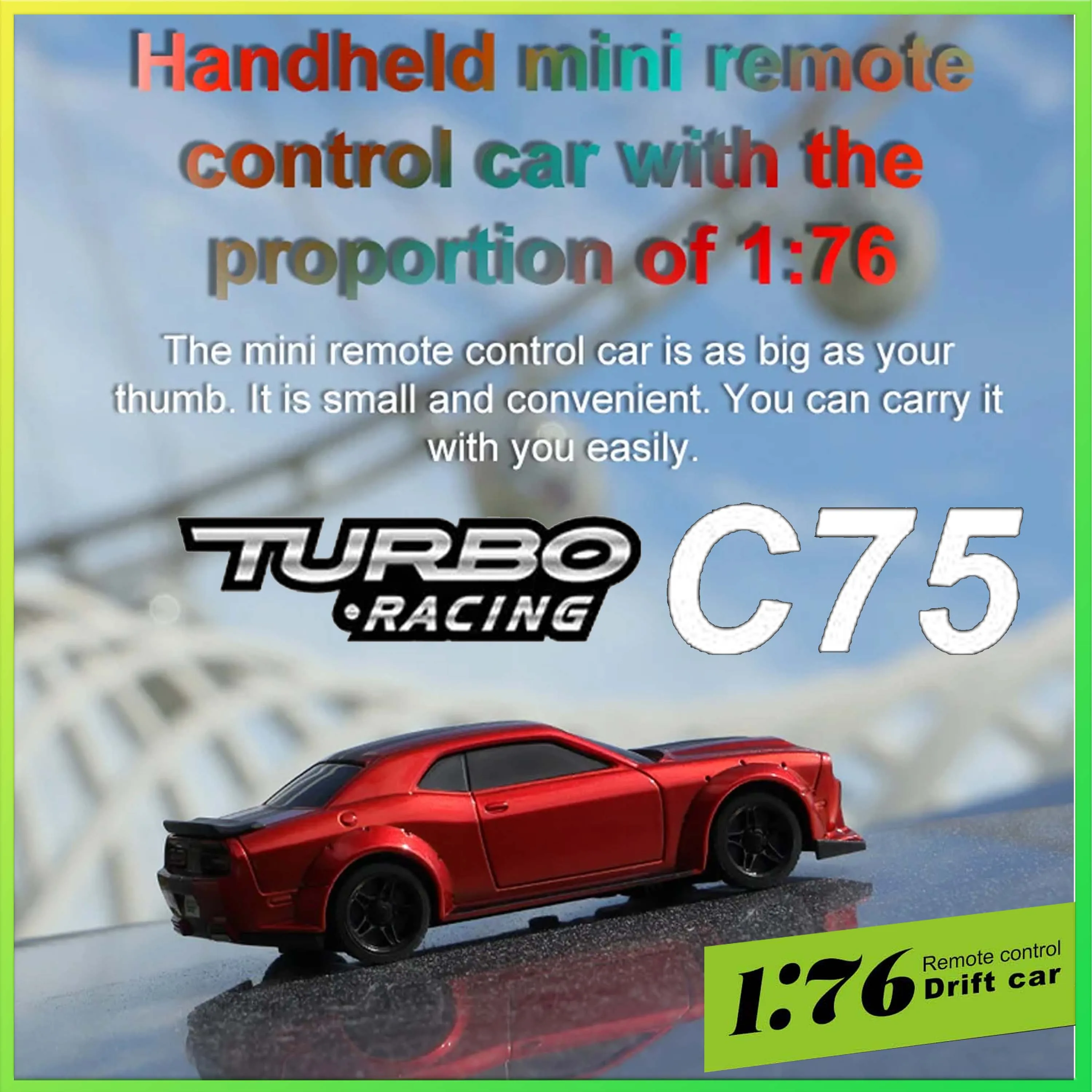 

Turbo Racing C75 RTR 1/76 2.4G 2WD Мини RC Drift Car Спортивная грузовик на дороге Полностью пропорциональная модель с дистанционным управлением Игрушки для детей и взрослых