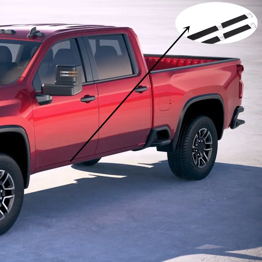 

Black Running Boards And Nerf Step Bars For Chevy Silverado Accessories 2014 2015 2016 2017 2018 2019 2023