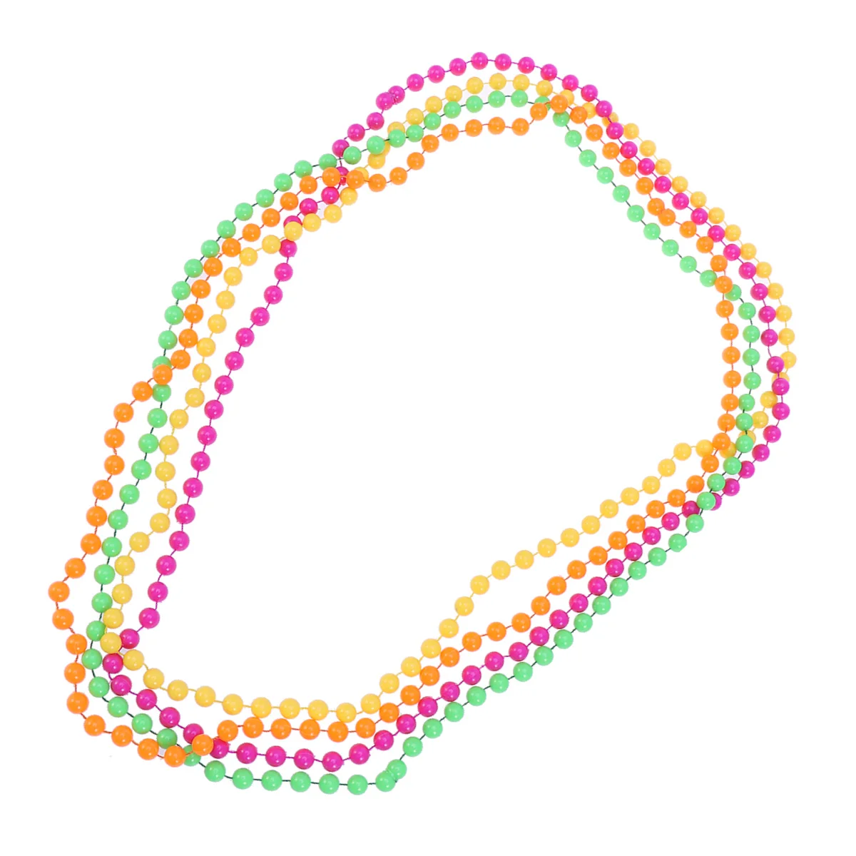

4 Pcs Plastic Beaded Necklace Colorful Party Necklaces Make up for Coloured Beads
