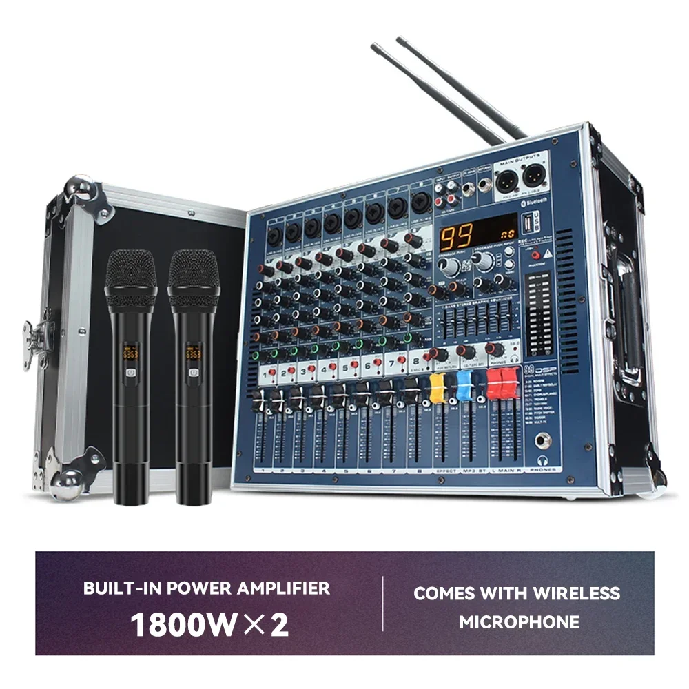 8 -channel mixer with a power amplifier all -in -one air box high -power digital effector suitable for small stage performances