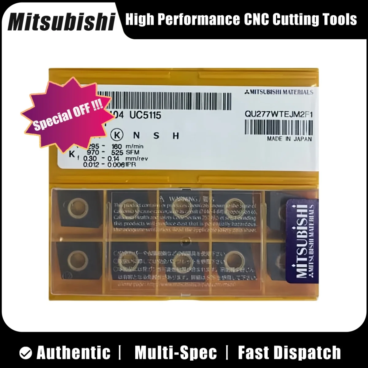 

Оригинальный CNMA1204 04 08 12 CNMG1204 04 08 12 CNMG1906 12 16-GH MA UC5115 Токарная вставка 10 шт.