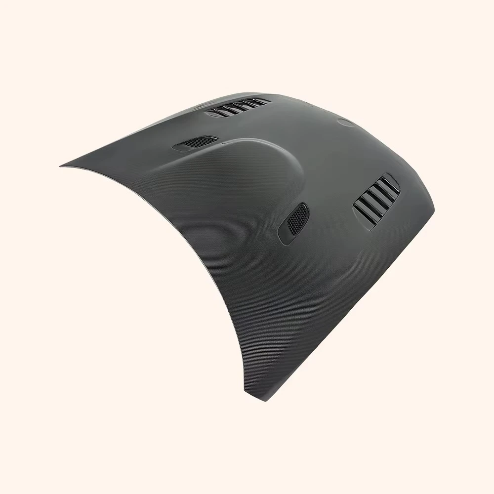 For 3 Series E90 2009-12 Sedan Carbon V Style Front Vented Cooling Hood 3