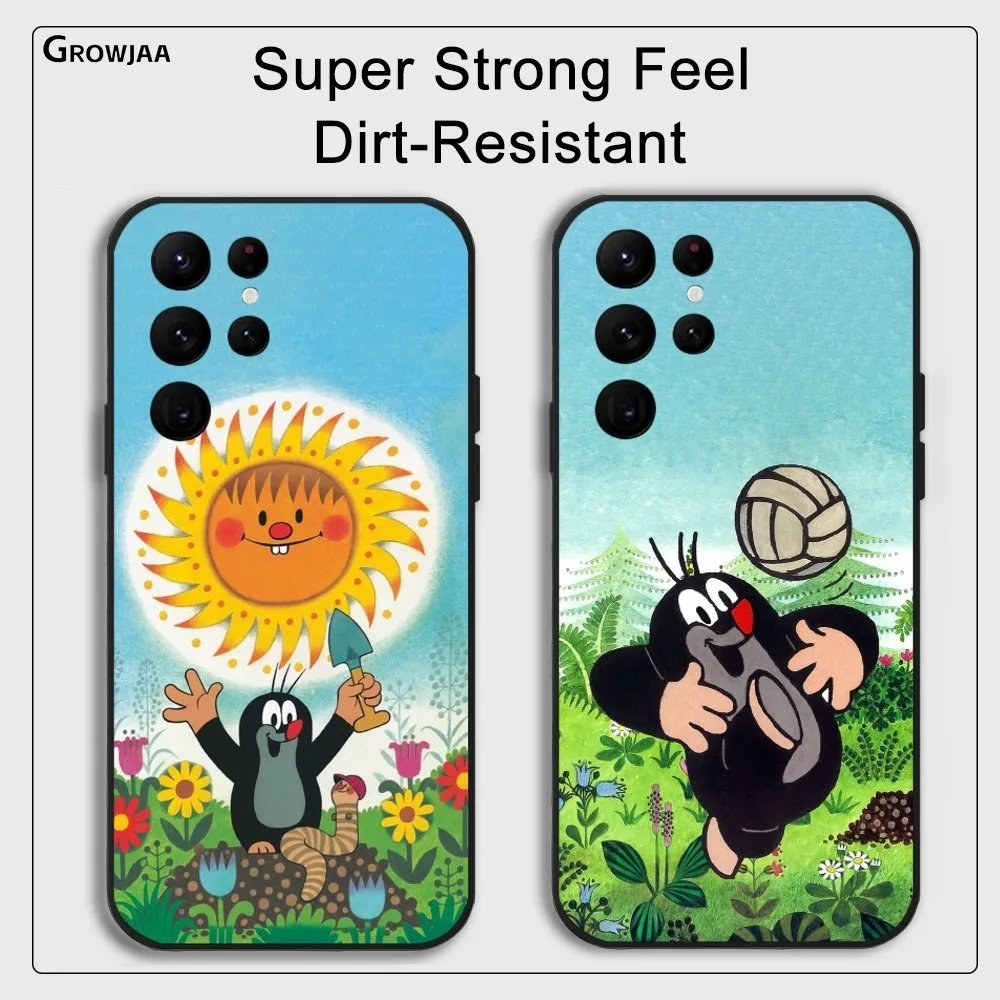 Cartoon The L-Little M-Mole Phone Case For Samsung Galaxy S25 S24 S22 S23 Ultra S21 S20 Plus 5G Protective Silicone Funda