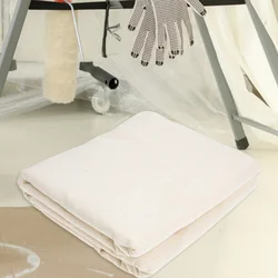 Cotton Floor Cover Dust Sheets Reusable Paint Drop Cloth Large 170cm X 200cm Washable Furniture Protector Fabric Tarp Cloth