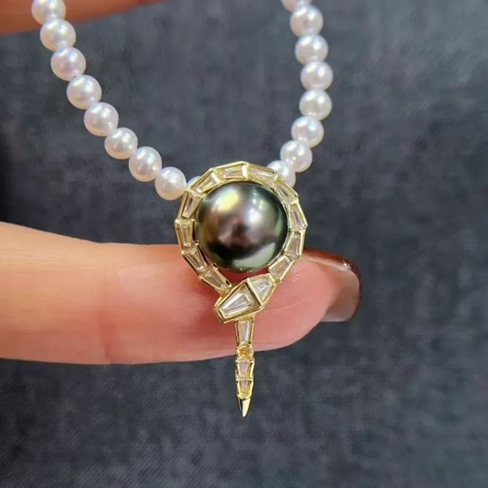 925 Stamped Alloy Gold Plating Pearl Pendant Setting DIY Jewelry Findings, Craft Supplies for Handmade Pendant Accessory