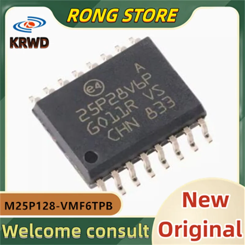 

5pcs 25P28V6P M25P128-VMF6TP M25P128-VMF6TPB SOIC-16 New and Original